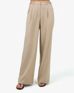 Forcast Abel Straight Leg Pants Oat