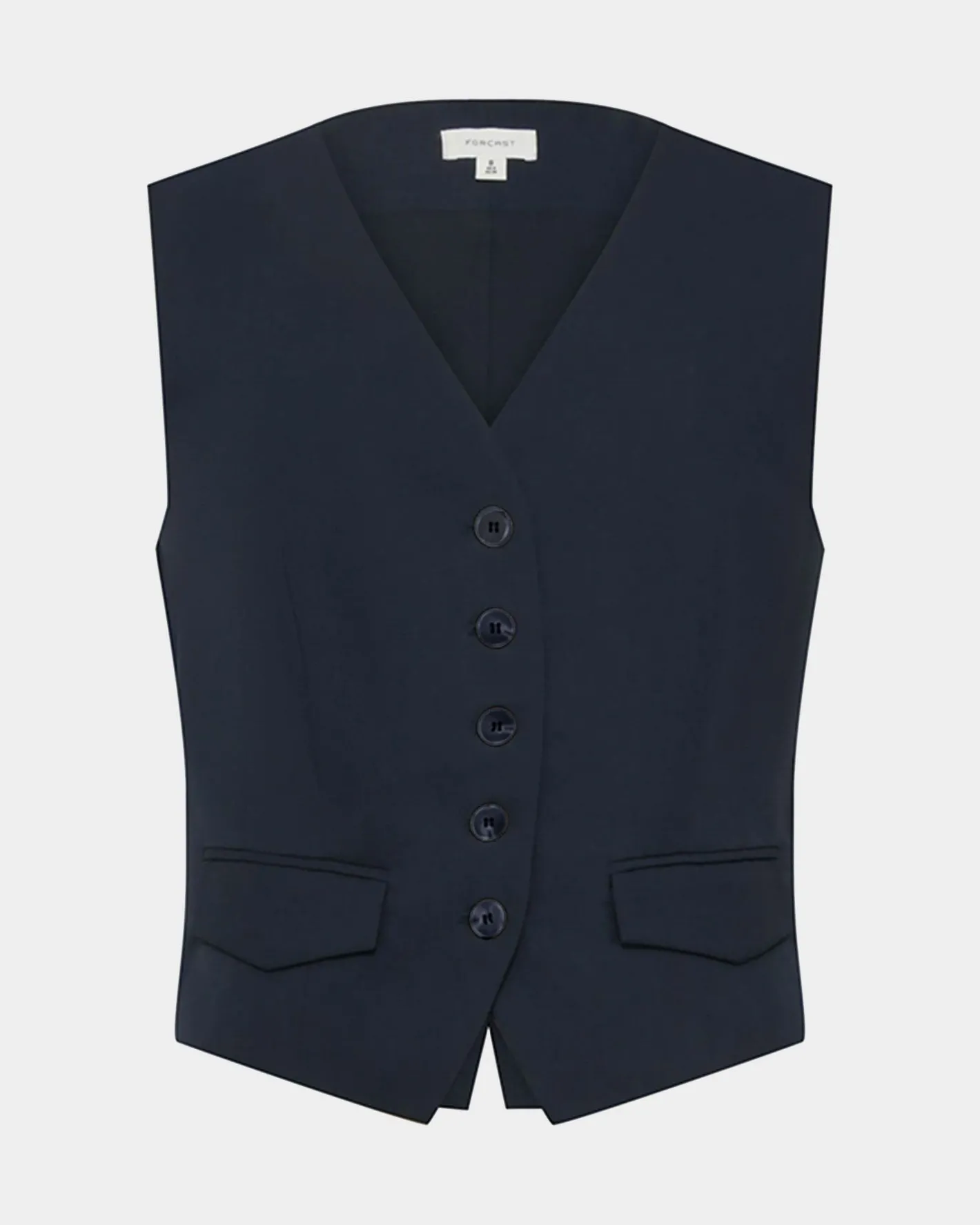 Forcast Abel Tailored Vest Navy Hot