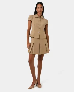 Forcast Ace Button Down Jacket Tan Outlet