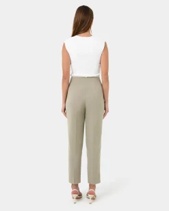 Forcast Ace Straight Leg Pants TAUPE Sale