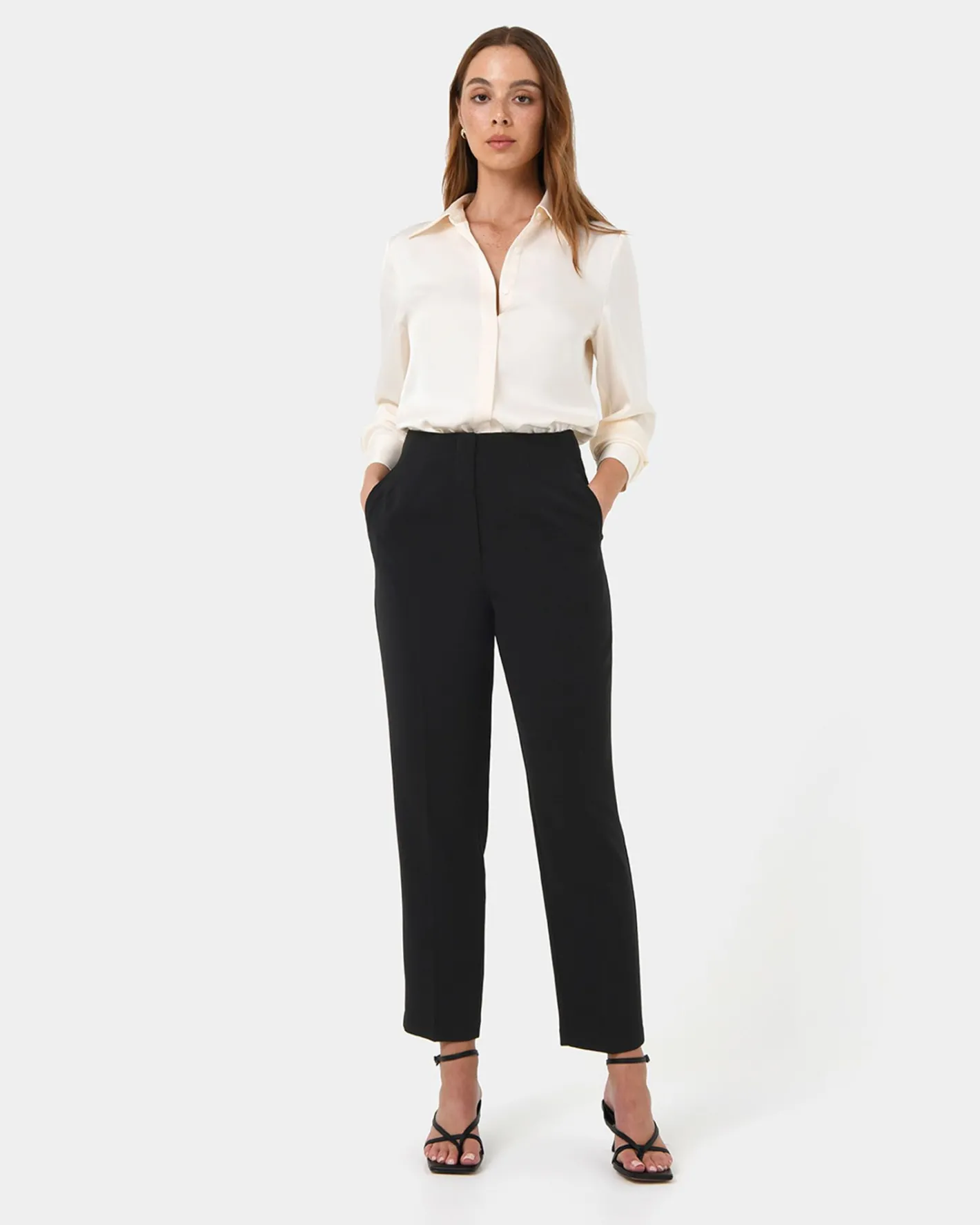 Forcast Ace Straight Leg Pants Black Online