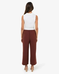 Forcast Ace Wide Leg Culotte Brick Best