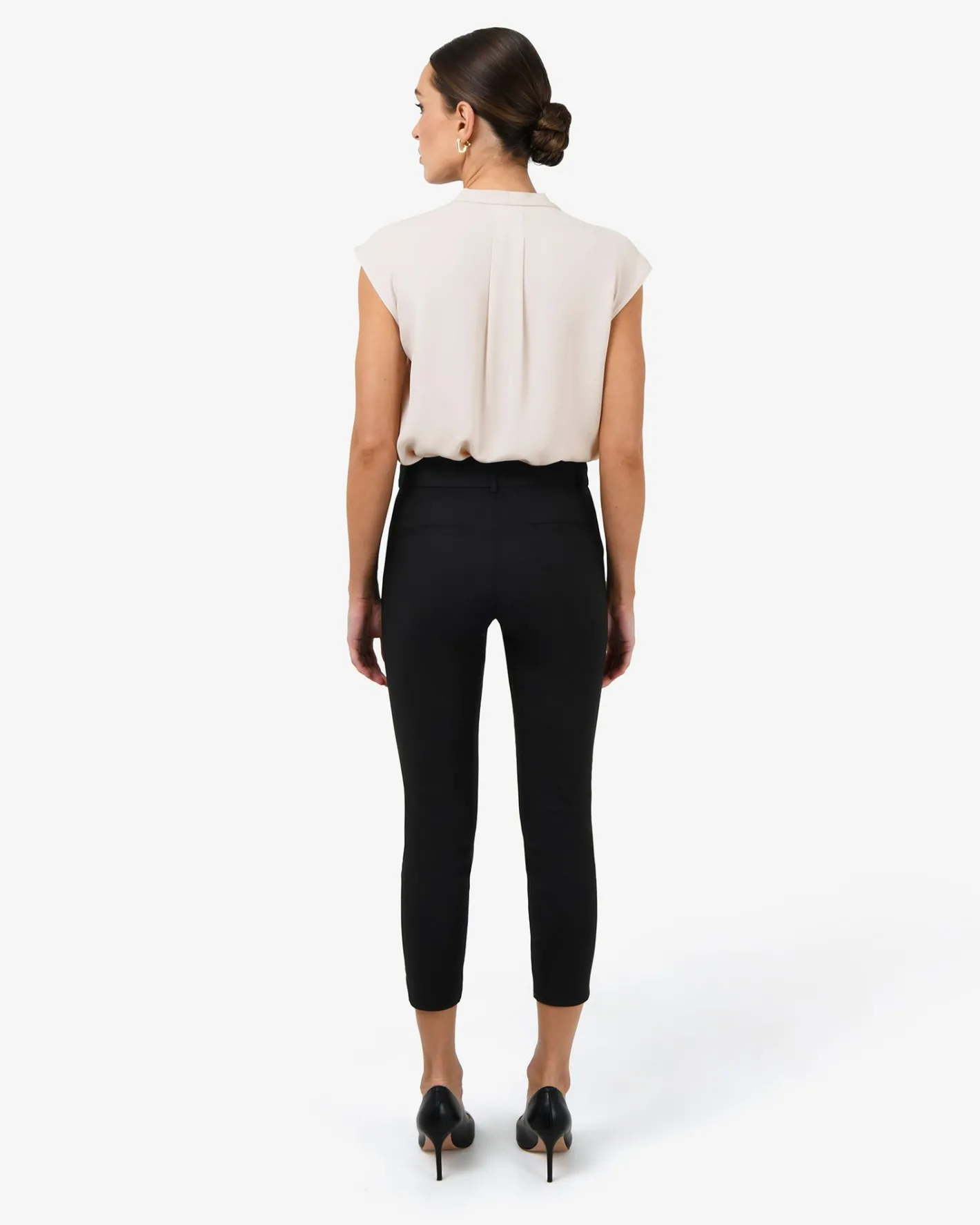 Forcast Adelaide V-neck Cap Sleeve Top Ecru Online