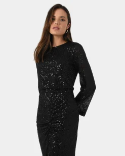 Forcast Adrianna Sequin Dress Black Best
