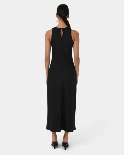 Forcast Aiya Bias Midi Dress Black Online