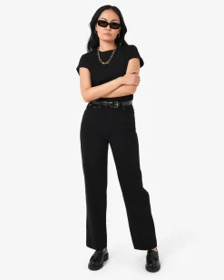 Forcast Alex Boyfriend Jeans Black Online