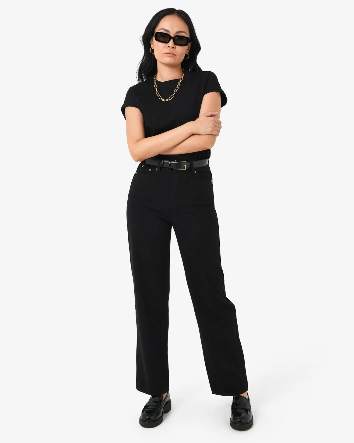 Forcast Alex Boyfriend Jeans Black Online