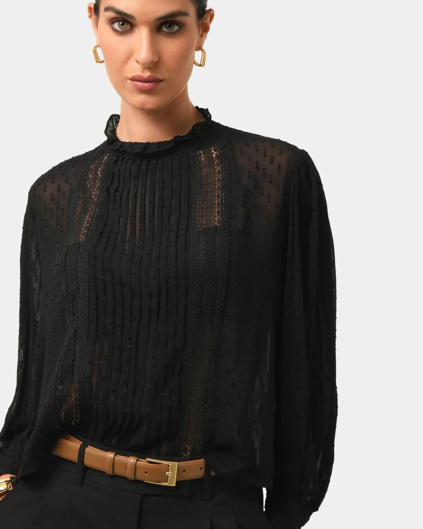 Forcast Aliana Lace Blouse Black Best