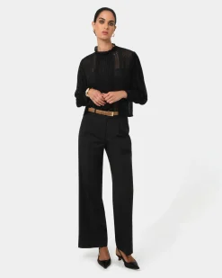 Forcast Aliana Lace Blouse Black Best