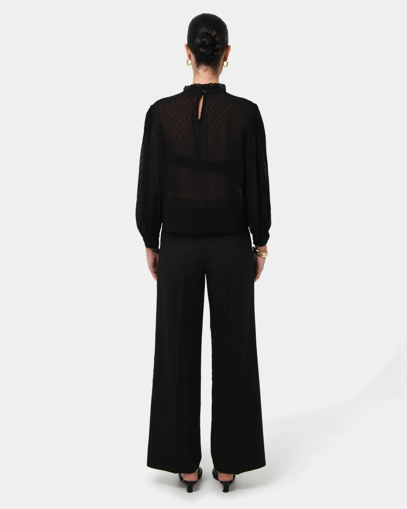 Forcast Aliana Lace Blouse Black Best