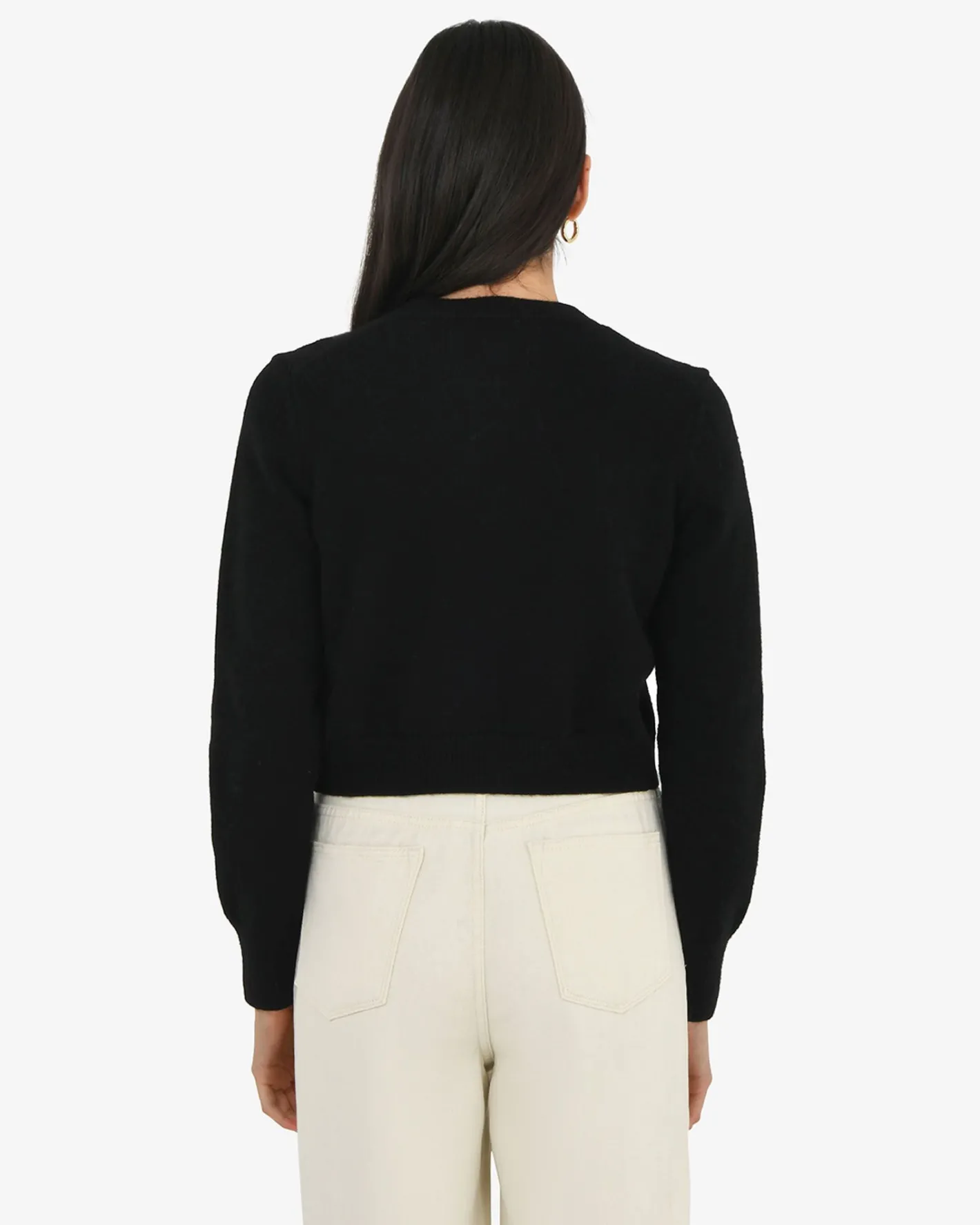 Forcast Alina Button Cardigan Black Best