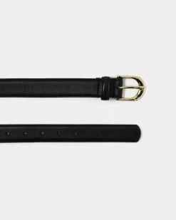 Forcast Alina Leather Belt Black Online