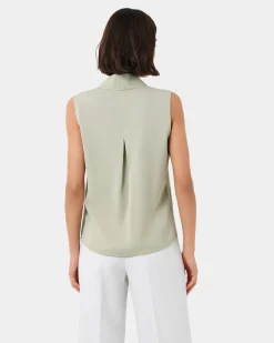 Forcast Alivia 2 V-neck Top Mint Best