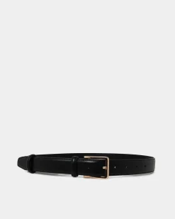 Forcast Amal Leather Belt Black Online