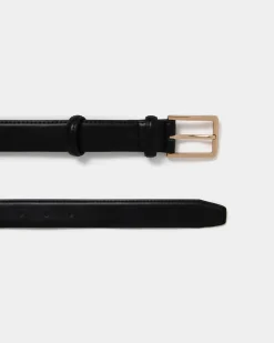 Forcast Amal Leather Belt Black Online