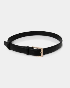 Forcast Amal Leather Belt Black Online
