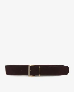 Forcast Amalie Suede Belt Brown Outlet