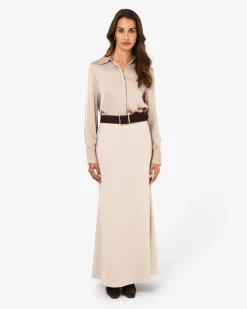 Forcast Amalie Suede Belt Brown Outlet