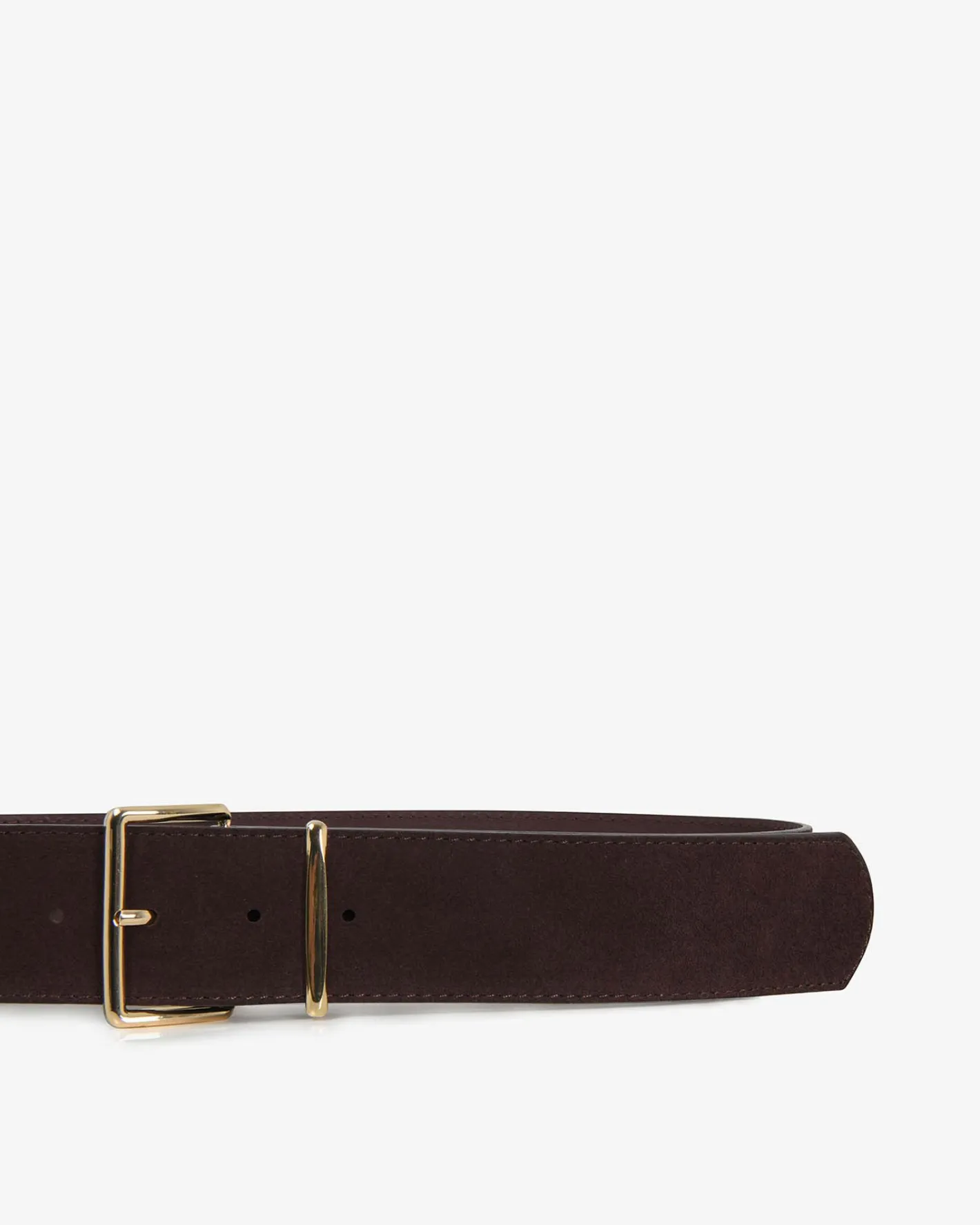 Forcast Amalie Suede Belt Brown Outlet