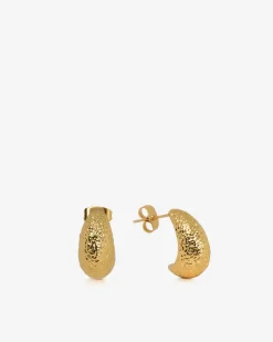 Forcast Amara Drop Earrings Gold New
