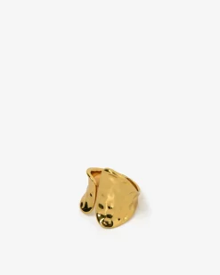 Forcast Amara Plated Open Ring Gold Hot