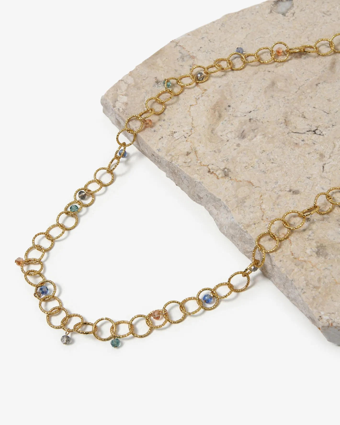 Forcast Amaris Crystal Chain Necklace Gold Best