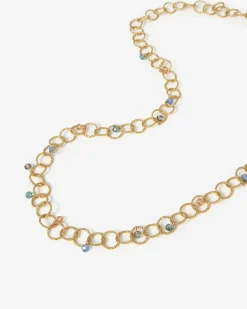 Forcast Amaris Crystal Chain Necklace Gold Best