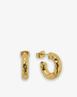 Forcast Amaris Hoop Earrings Gold Outlet