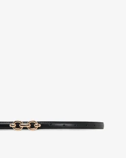 Forcast Amaris Leather Belt Black Hot
