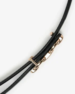 Forcast Amaris Leather Belt Black Hot