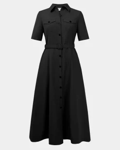 Forcast Amera Belted Utility Dress Black Online