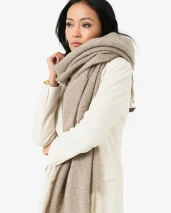 Forcast Ami Fringe Scarf Beige Online