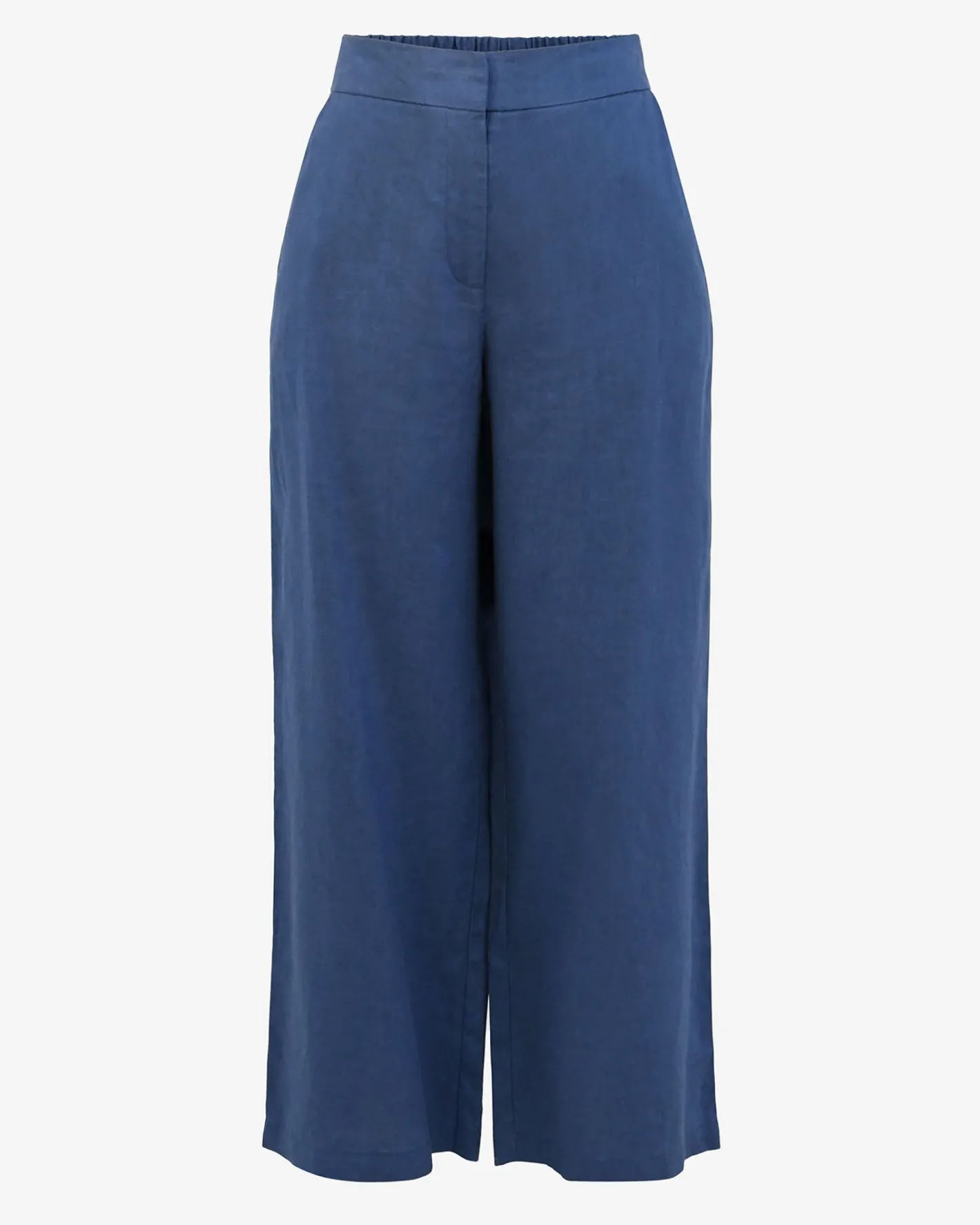 Forcast Ami Wide Leg Linen Pants Egyptian Blue Hot