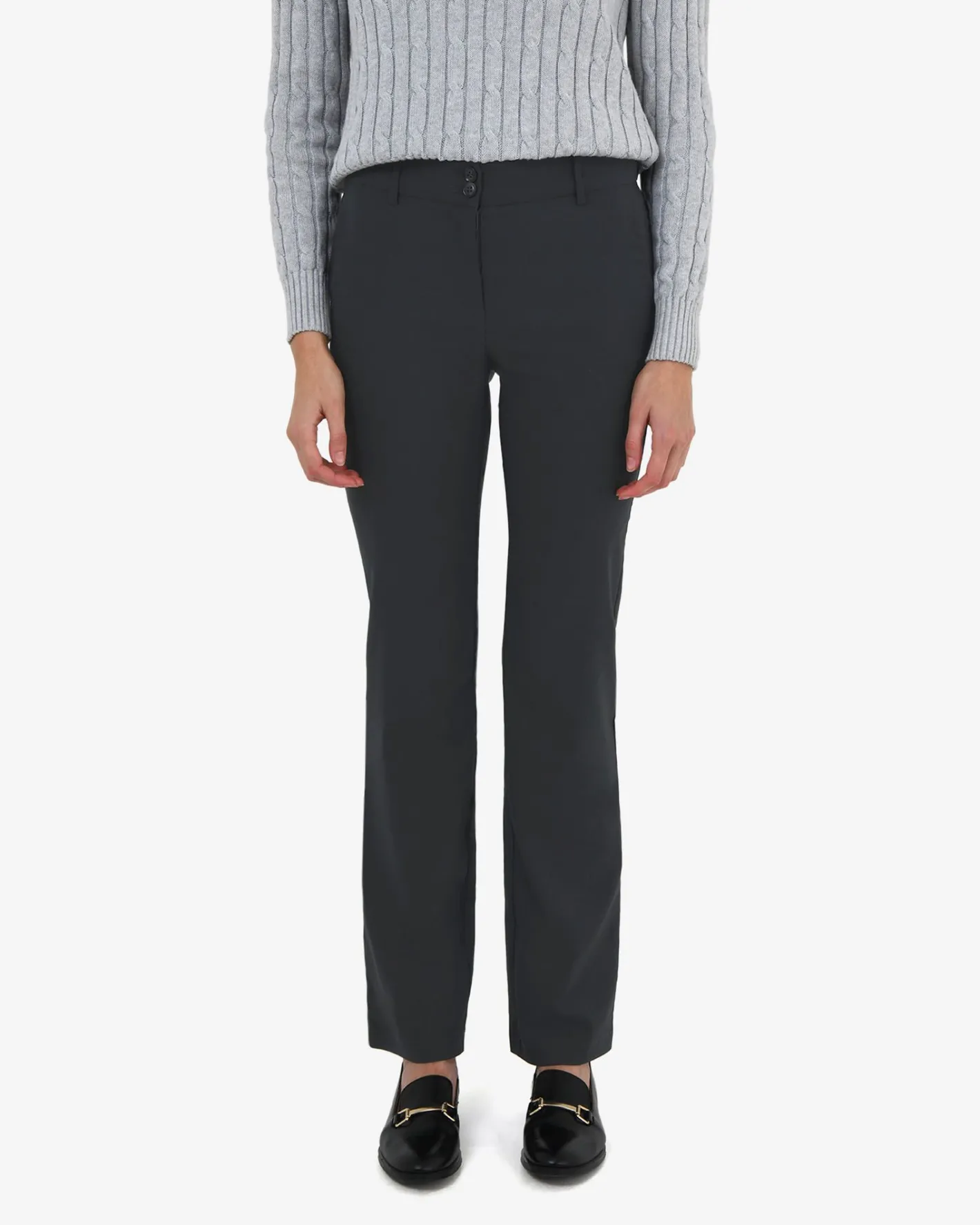 Forcast Annalee Classic Pants Grey New