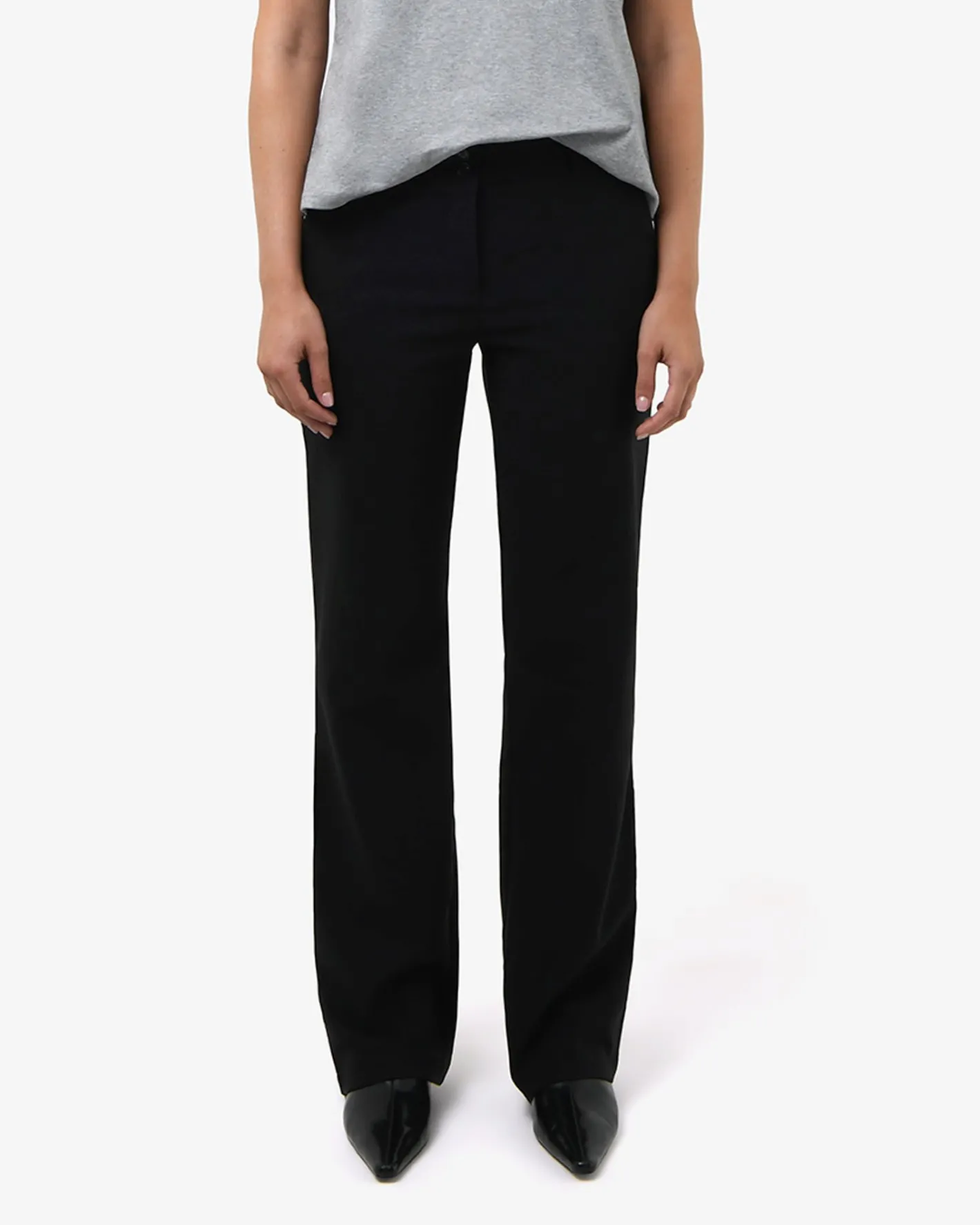 Forcast Annalee Classic Pants Black Clearance