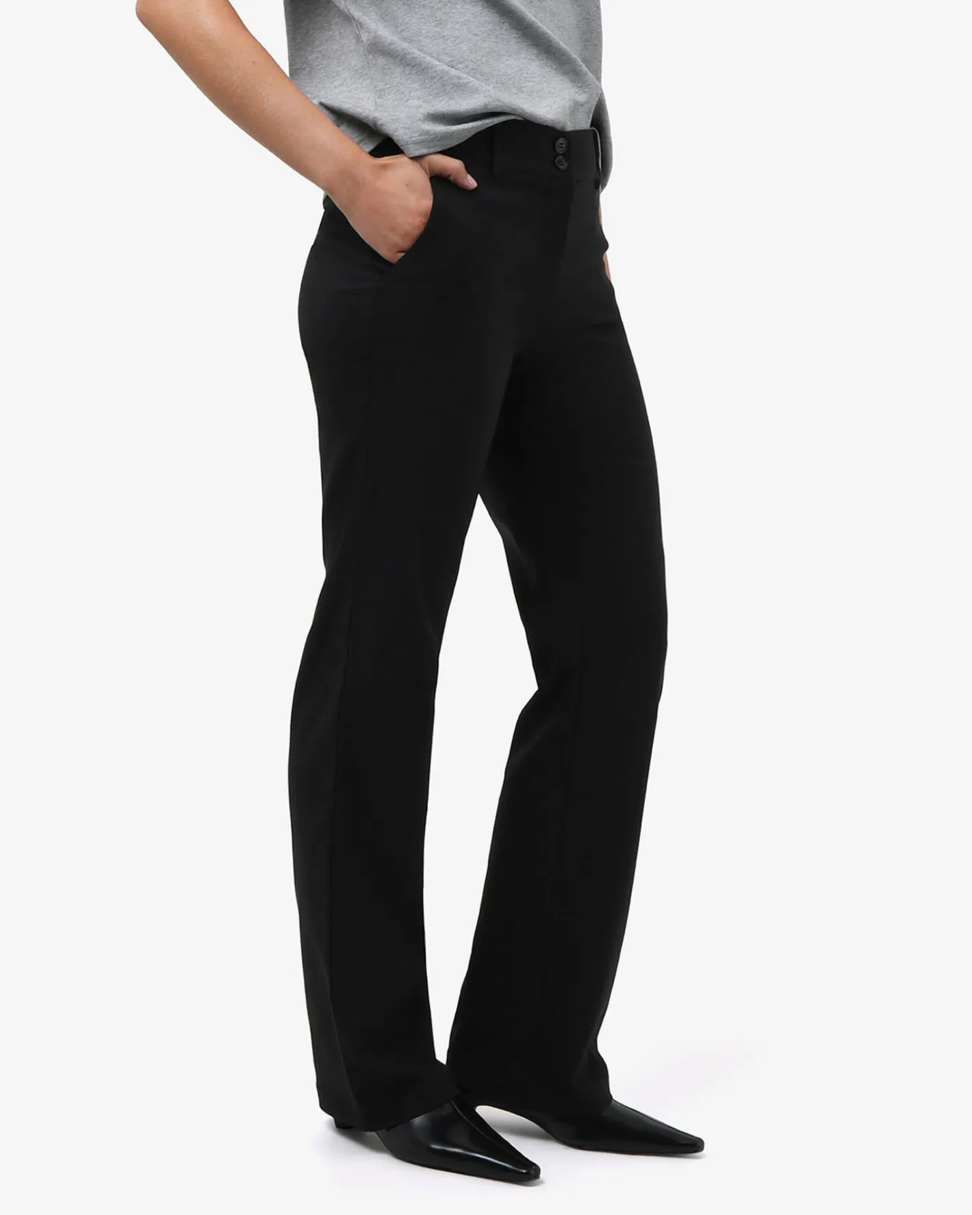Forcast Annalee Classic Pants Black Clearance