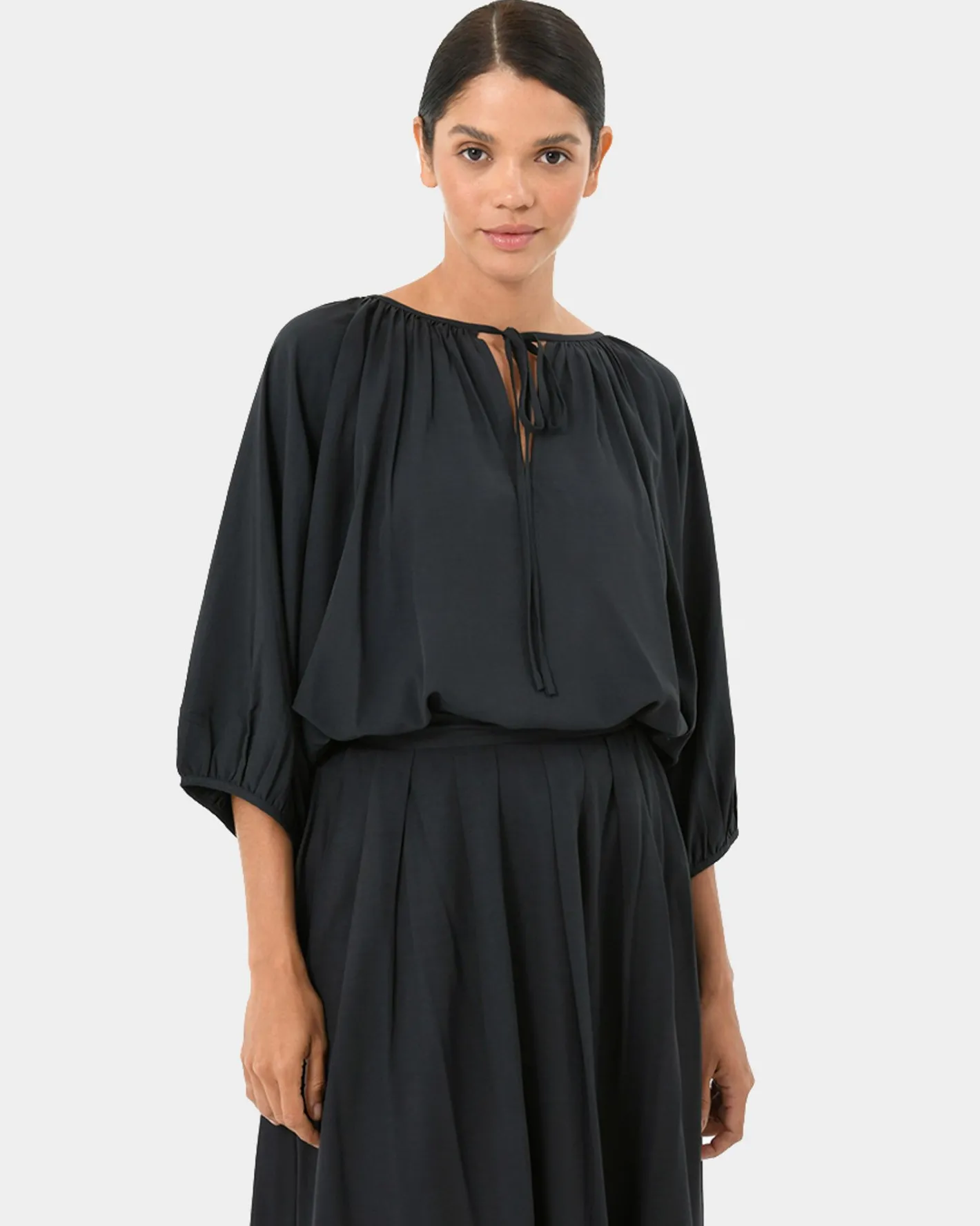 Forcast Annalia Dolman Sleeve Top Black Clearance
