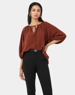 Forcast Annalia Dolman Sleeve Top Rooibos Tea Outlet