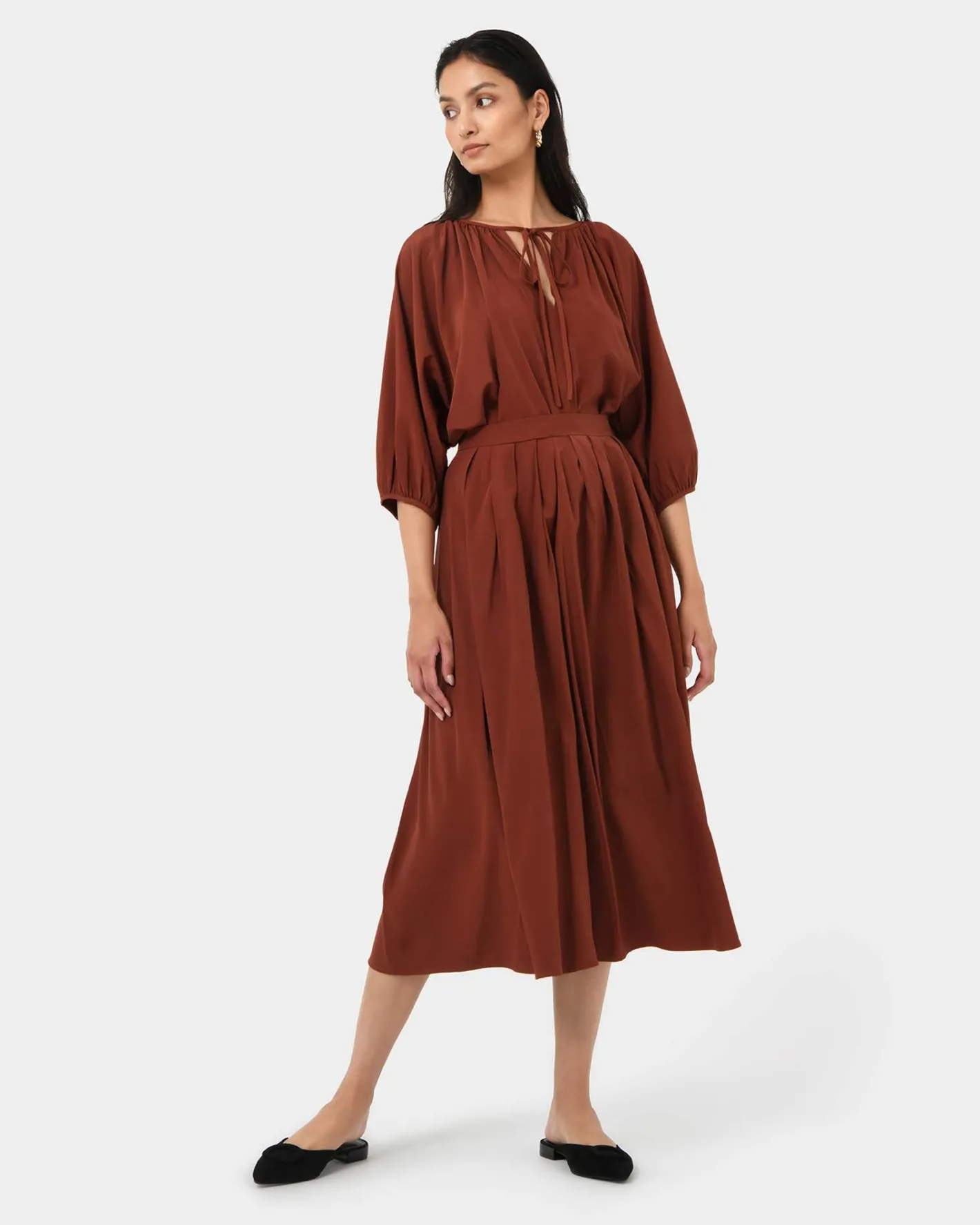 Forcast Annalia Dolman Sleeve Top Rooibos Tea Outlet