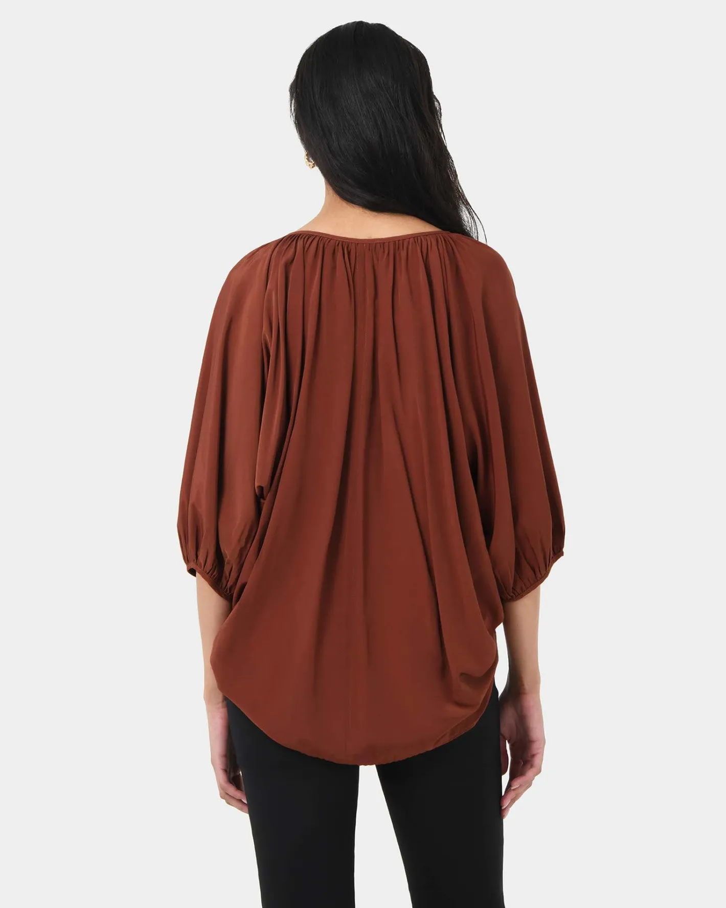 Forcast Annalia Dolman Sleeve Top Rooibos Tea Outlet