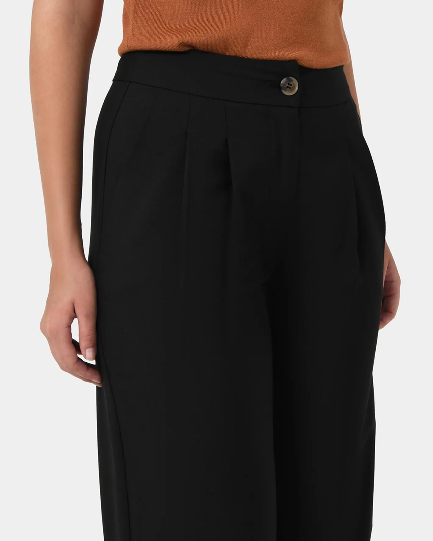 Forcast Antonia Relaxed Cuff Pants Black Online