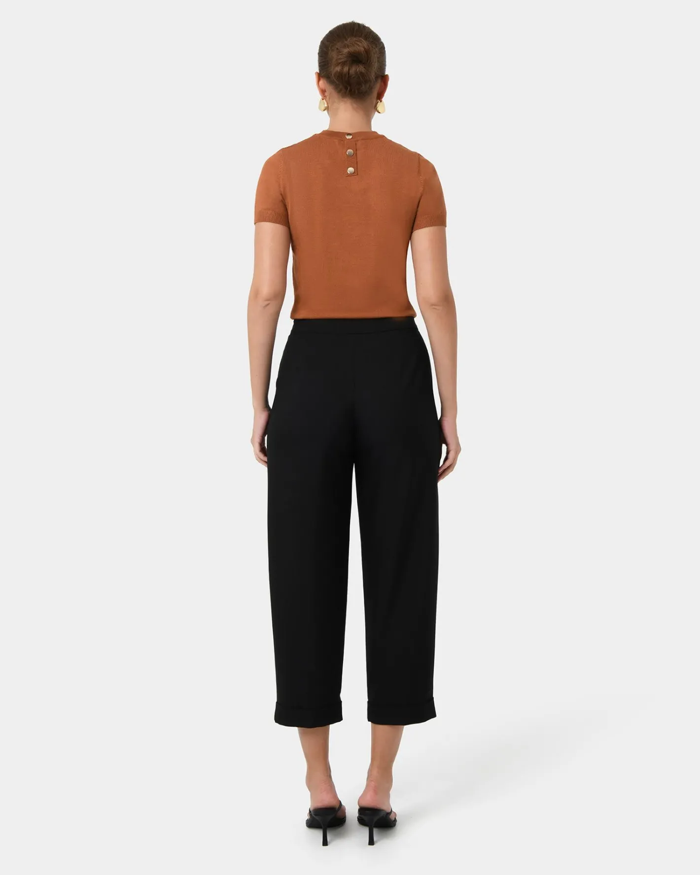 Forcast Antonia Relaxed Cuff Pants Black Online