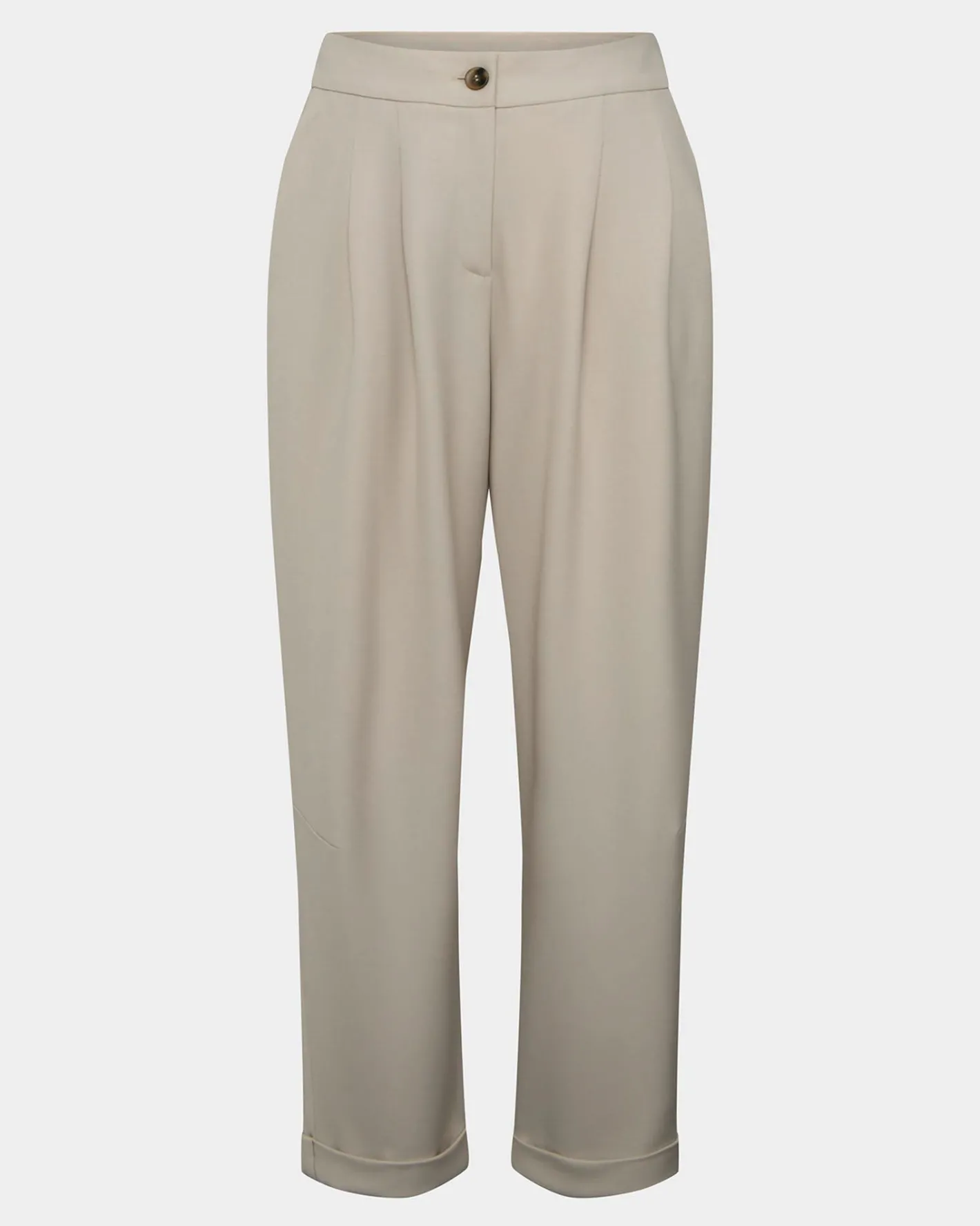 Forcast Antonia Relaxed Cuff Pants Beige Hot