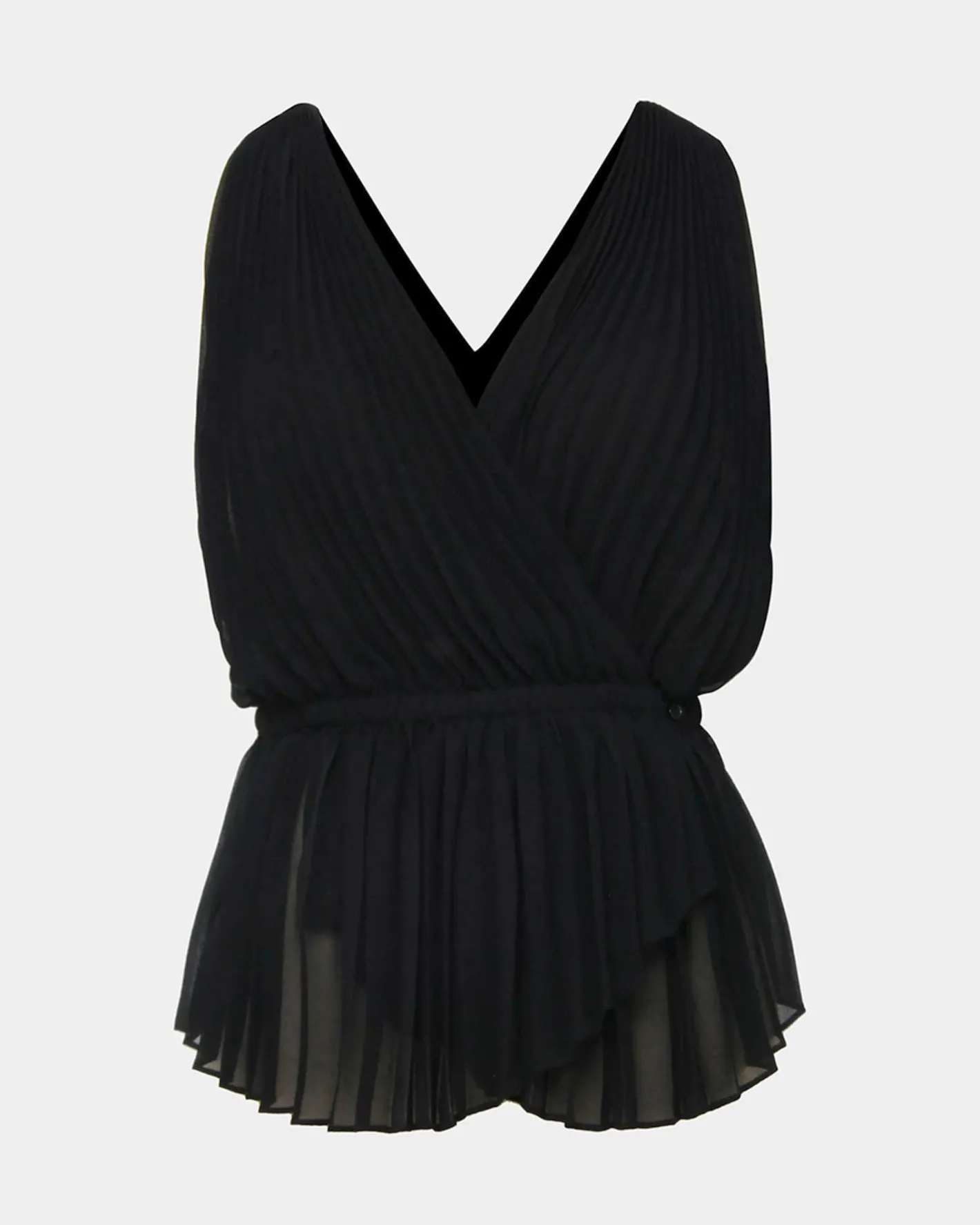 Forcast Arina Pleated Top Black Best