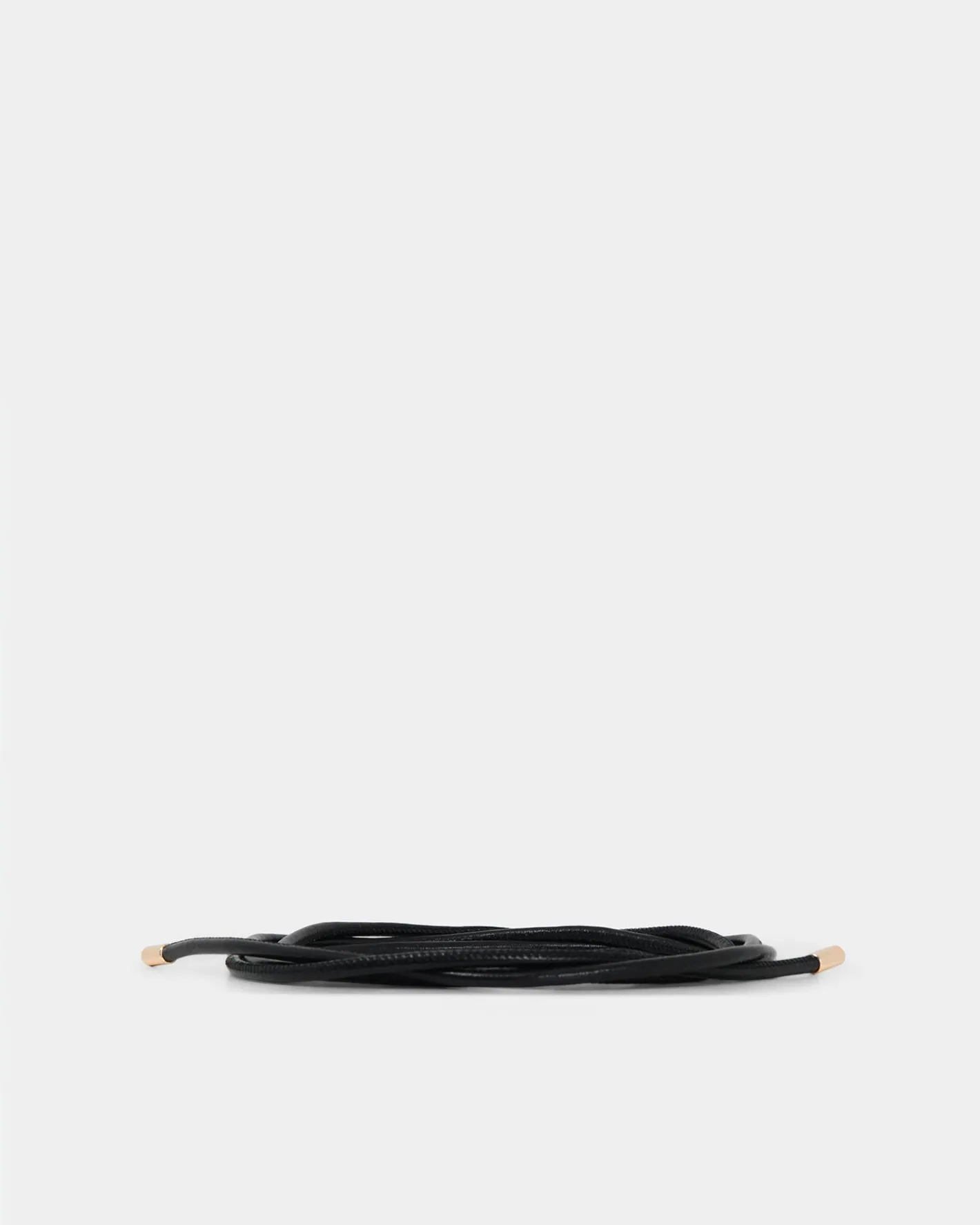 Forcast August Leather Rope Belt Black Sale
