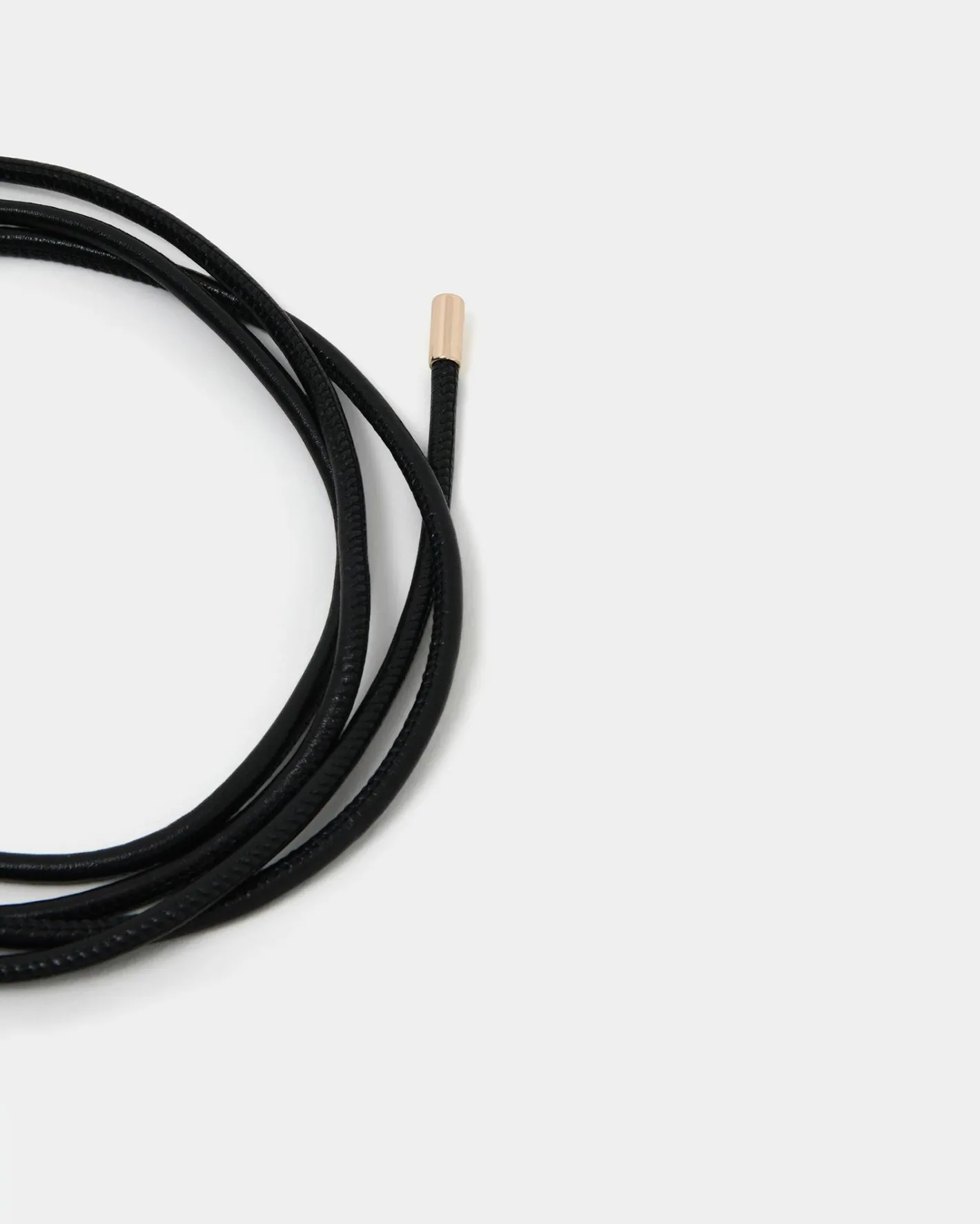 Forcast August Leather Rope Belt Black Sale