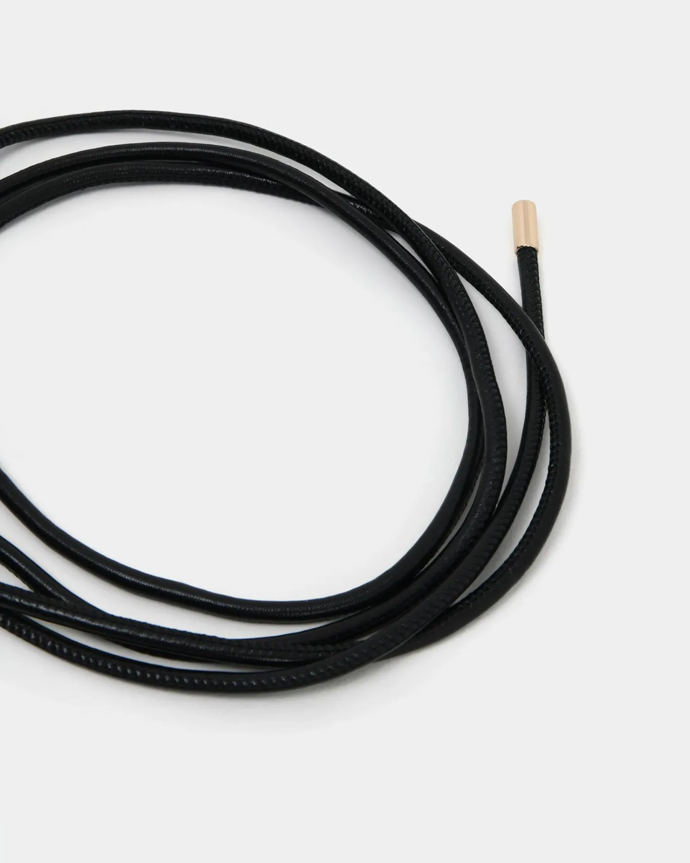 Forcast August Leather Rope Belt Black Sale