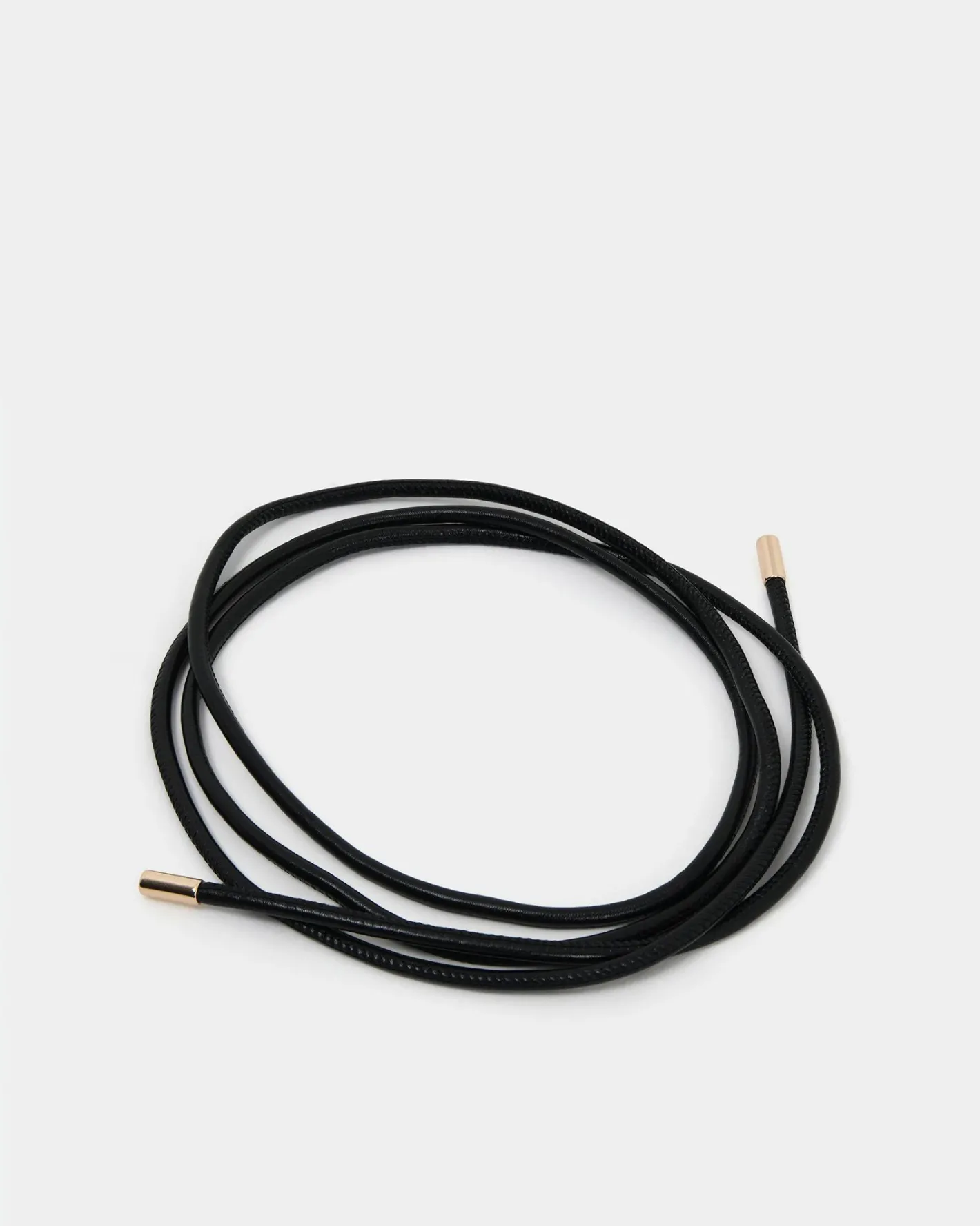 Forcast August Leather Rope Belt Black Sale
