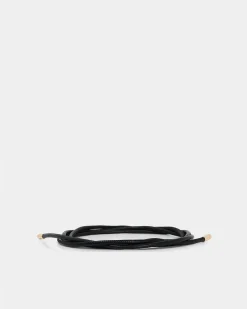 Forcast August Leather Rope Belt Black Sale