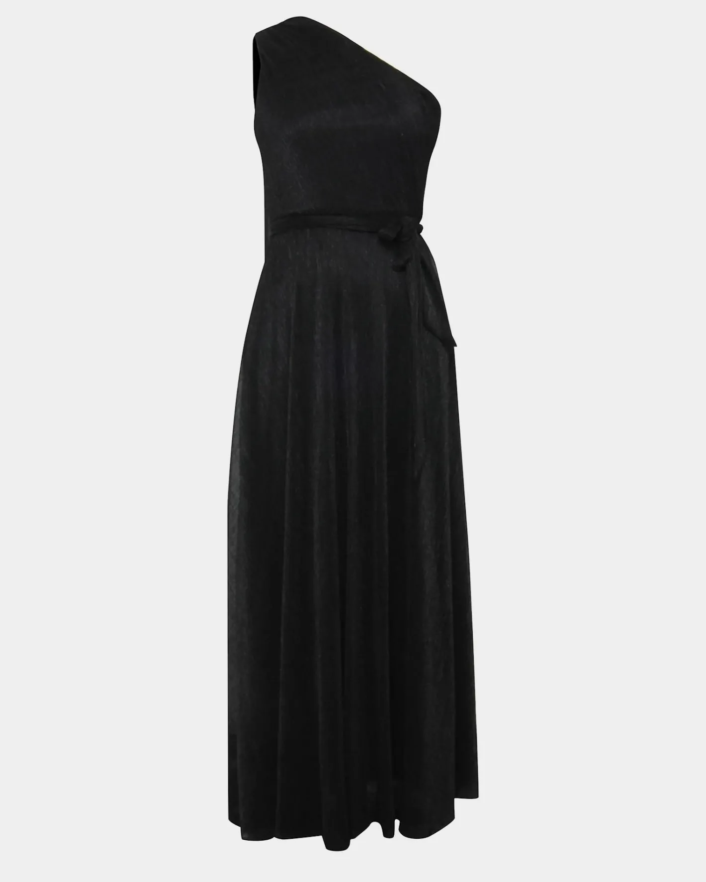 Forcast Avah One Shoulder Dress Black